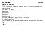Предварительный просмотр 7 страницы Marta MT-2687 User Manual
