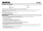 Preview for 8 page of Marta MT-2687 User Manual