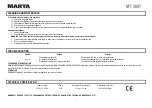 Предварительный просмотр 5 страницы Marta MT-2697 User Manual