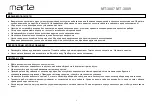 Preview for 2 page of Marta MT-3087 User Manual