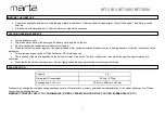 Предварительный просмотр 4 страницы Marta MT-3094 User Manual