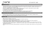 Предварительный просмотр 2 страницы Marta MT-3095 User Manual