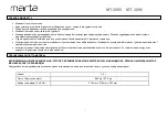 Preview for 7 page of Marta MT-3095 User Manual