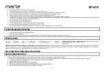Preview for 6 page of Marta MT-4210 User Manual