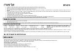 Preview for 8 page of Marta MT-4210 User Manual