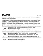 Preview for 7 page of Marta MT-4313 User Manual