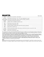 Preview for 8 page of Marta MT-4313 User Manual