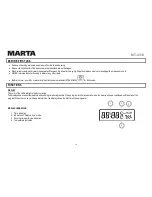 Preview for 34 page of Marta MT-4313 User Manual