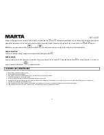 Preview for 40 page of Marta MT-4313 User Manual