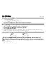 Preview for 48 page of Marta MT-4313 User Manual