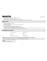 Preview for 52 page of Marta MT-4313 User Manual