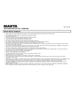 Preview for 71 page of Marta MT-4313 User Manual