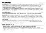 Preview for 10 page of Marta MT-4314 User Manual