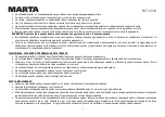 Preview for 11 page of Marta MT-4314 User Manual