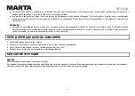 Preview for 12 page of Marta MT-4314 User Manual