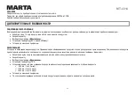 Preview for 22 page of Marta MT-4314 User Manual