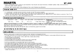 Preview for 9 page of Marta MT-4550 User Manual