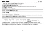 Preview for 10 page of Marta MT-4550 User Manual