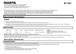 Preview for 6 page of Marta MT-4551 User Manual