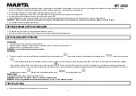 Preview for 3 page of Marta MT-4552 User Manual