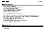 Preview for 5 page of Marta MT-4553 User Manual