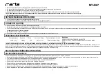 Preview for 7 page of Marta MT-4567 User Manual