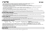 Preview for 8 page of Marta MT-4568 User Manual