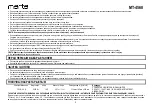 Preview for 9 page of Marta MT-4568 User Manual