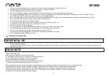 Preview for 6 page of Marta MT-4606 User Manual