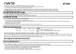Preview for 8 page of Marta MT-4606 User Manual