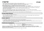 Preview for 9 page of Marta MT-4606 User Manual