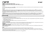 Preview for 4 page of Marta MT-4607 User Manual