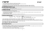 Preview for 8 page of Marta MT-4607 User Manual