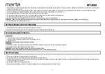 Preview for 3 page of Marta MT-4608 User Manual