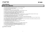Preview for 5 page of Marta MT-4608 User Manual