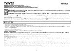 Preview for 4 page of Marta MT-4620 User Manual