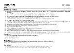 Предварительный просмотр 7 страницы Marta MT1364 User Manual