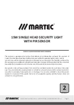 Preview for 3 page of Martec FORTRESS II Instruction Manual