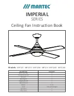 Martec IMPERIAL SERIES Instruction Book preview