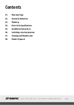 Preview for 2 page of Martec Sonar MLXS34510M Instruction Manual