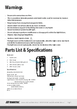 Preview for 5 page of Martec Sonar MLXS34510M Instruction Manual