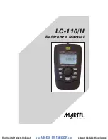 Предварительный просмотр 1 страницы Martel LC-110 Reference Manual