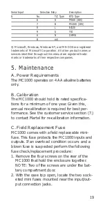 Предварительный просмотр 21 страницы Martel MC1000 Manual