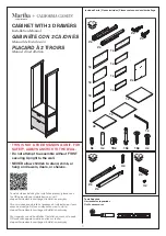 Martha Stewart CALIFORNIA CLOSETS CABINET WITH 2 DRAWERS Installation Manual предпросмотр