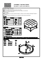 Martha Stewart Cedric Accent Ottoman Assembly Instructions предпросмотр