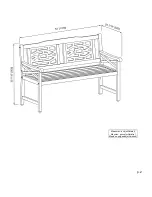 Предварительный просмотр 2 страницы Martha Stewart MALAY BENCH 54 Assembly Instructions