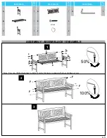 Предварительный просмотр 3 страницы Martha Stewart MALAY BENCH 54 Assembly Instructions