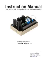 Marthon AVR SE350 Instruction Manual preview