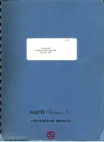 Предварительный просмотр 1 страницы Marti Electronics CLA-40A Instruction Manual