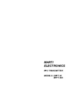 Предварительный просмотр 1 страницы Marti Electronics SRPT-30 User Manual